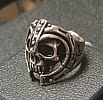 Skull soldier sterling silver