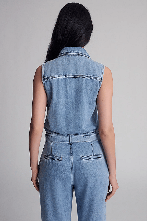 Elana Denim Jumpsuit LT Well Blue