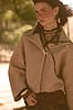 Promesa Oatmeal Snap Front Wrap Sweater Jacket