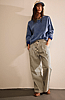 Free People Dakota Cinched Pull On-RA- Washed Railroad