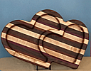 Double Heart Shaped Serving Tray