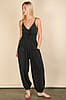 Black Acid Wash Jumpsuit