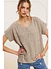 Mocha Knit Summer Top