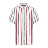 Americana Striped Short Sleeve Shirt - Khaki