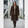 Faux mink coat 