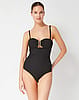 Lisa One Piece Black Texture