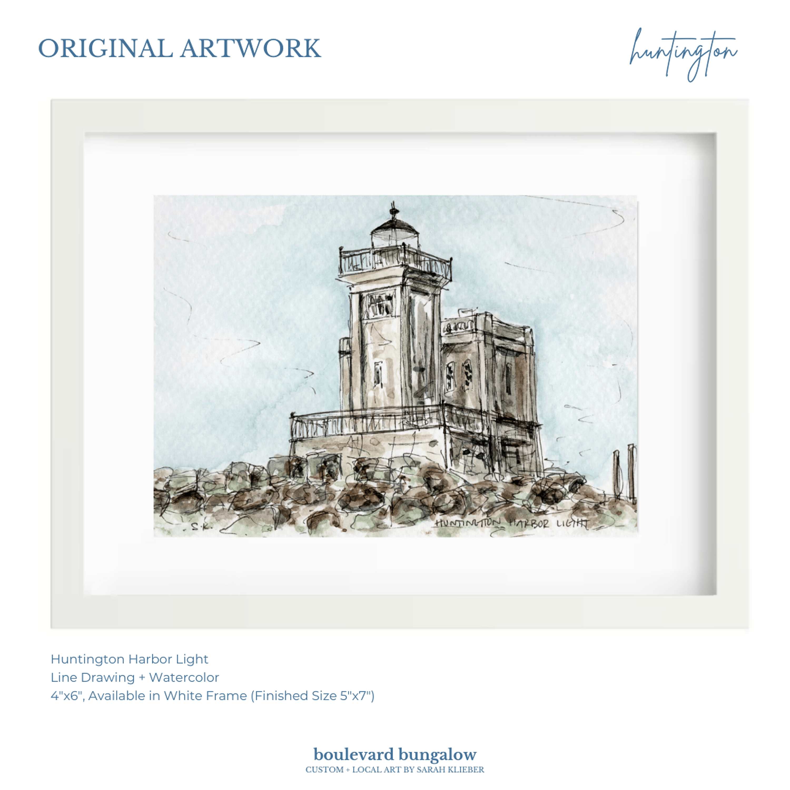 Huntington - Lighthouse 4x6