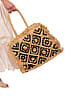 Shebobo Black & Natural Leo Crochet Granny Fringed Shoulder Bag