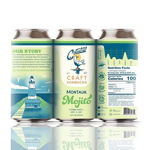 Coastal Craft Kombucha Montauk Mojito