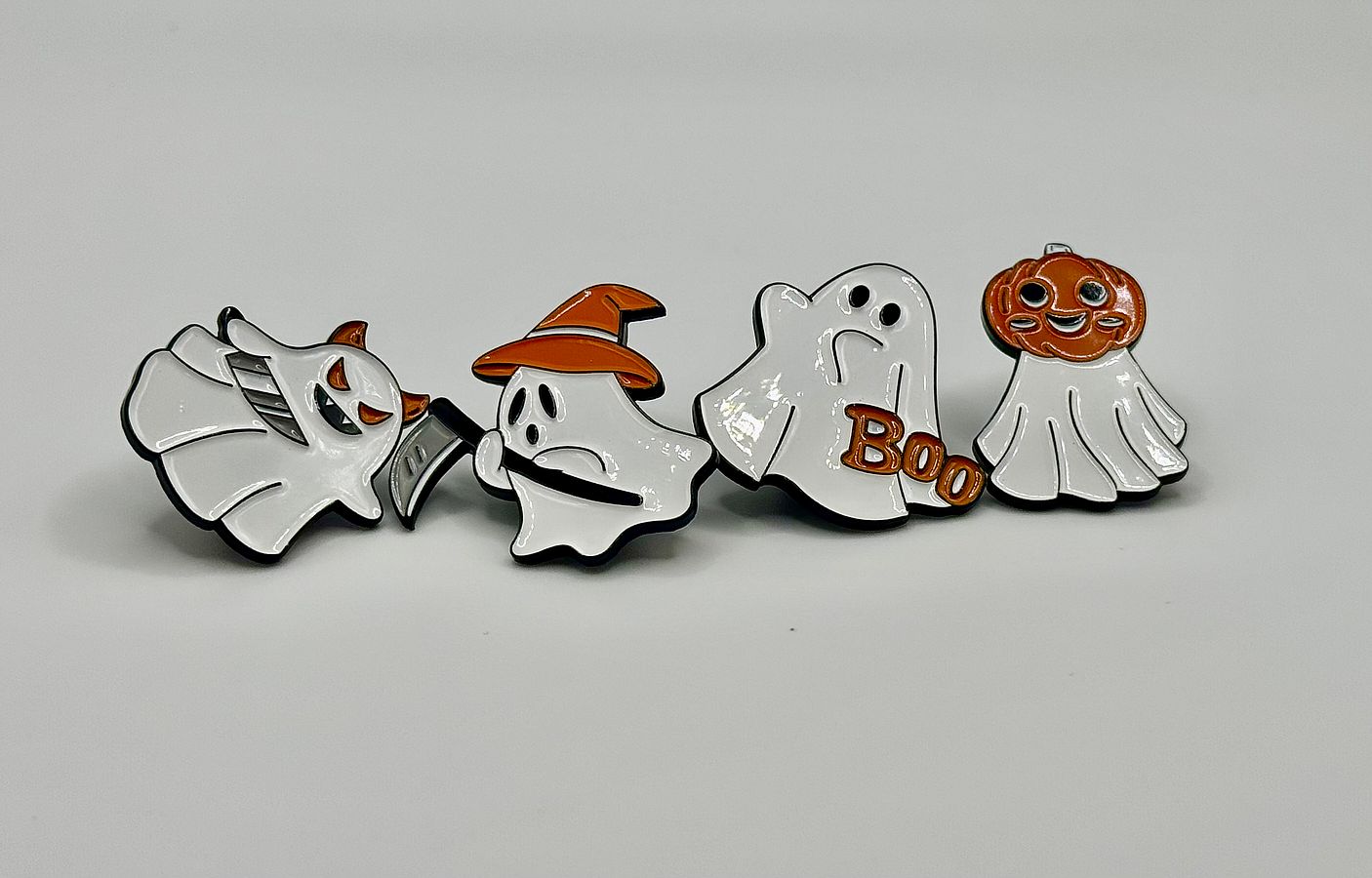 “Fright Night Phantoms” Ghost Pin Set (4-Pack, Limited Edition)