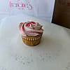Vanilla Cupcake with Strawberry Frosting
