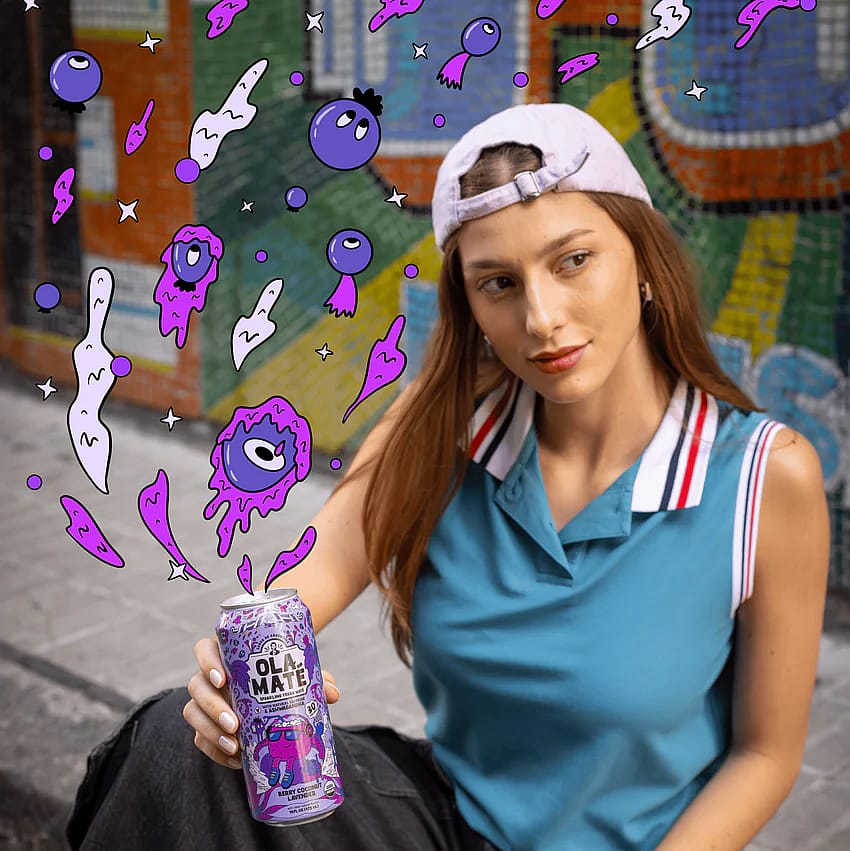 Berry Coconut Lav Sparkling Maté