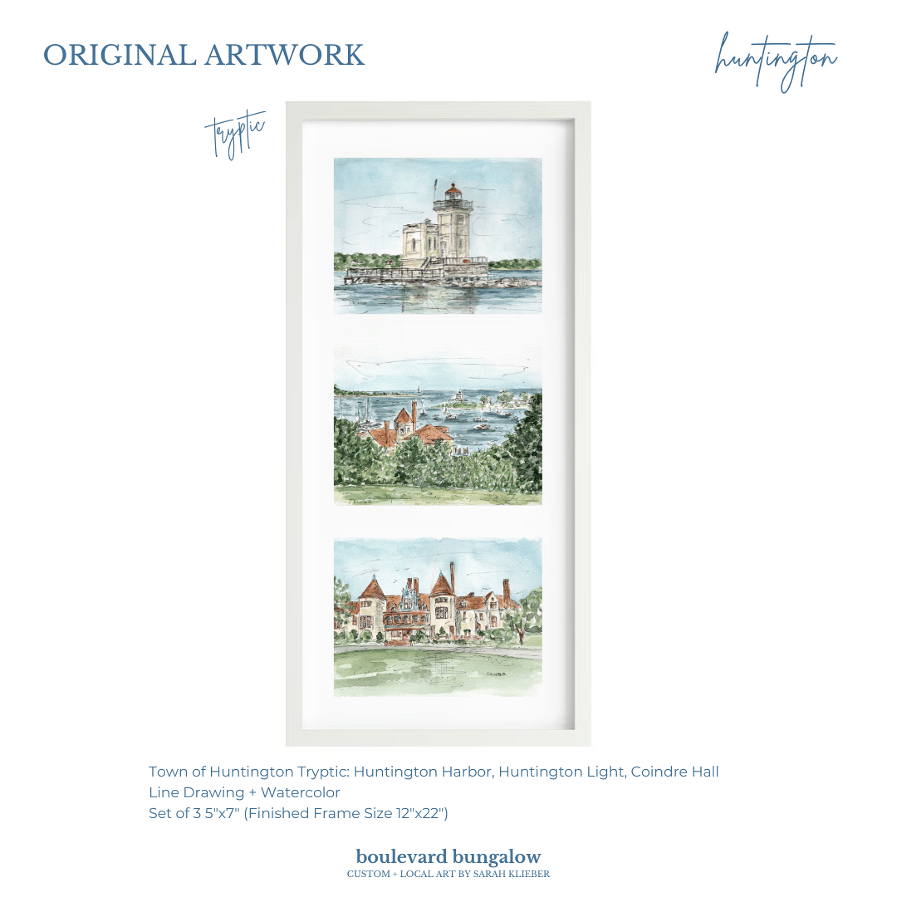 Huntington - Tryptic Set of 3 