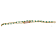 Gold Twin Flame Bracelet with Rectangle Center Gem