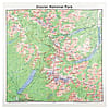 Printed Image Glacier National Park Topographical Bandanna
