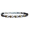 Magnetic Stainless Steel Anklets - Two-Tone Open Heart Link