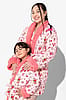 Bellabu Bear Bows & Blooms Bamboo Sherpa Bathrobe