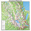 Printed Image Desolation Wilderness Topographical Bandanna