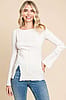 The Daily Essential Ribbed Top White