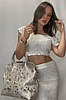 Charlie Leather Yamile Gold Handbag & Crossbody