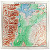 Printed Image Grand Teton National Park Topographical Bandanna