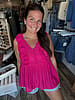 Viva La Pink Ruffle Top