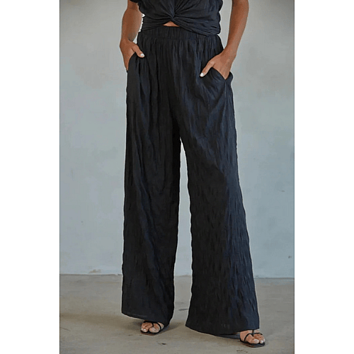 By Together Black Woven Pant