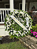White Daisy Sympathy Wreath