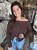 Cocoa Off Shoulder Top