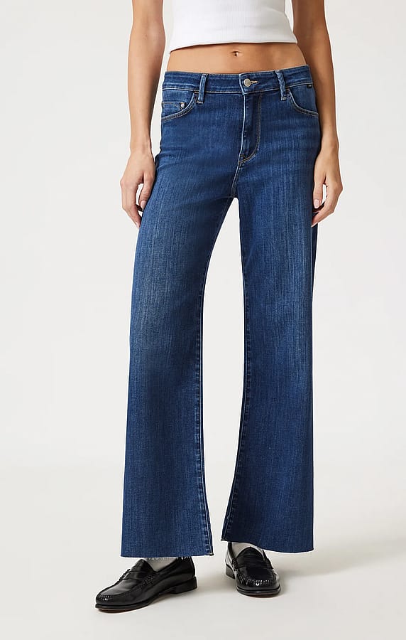 Mavi Paloma Mid Rise Brushed Wide Leg Denim