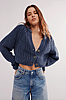 Free People Sweet Nothing Cardi- Navy