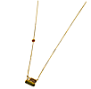 Charlie Necklace with Ruby Accent