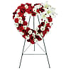 Rosy Remembrance Heart Wreath