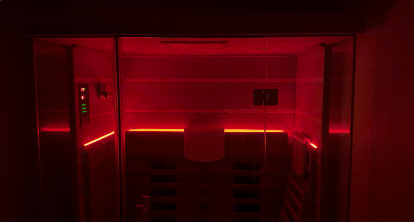 Infrared sauna at Aevum