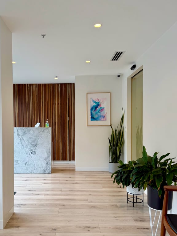 The Aevum reception and waiting corridor