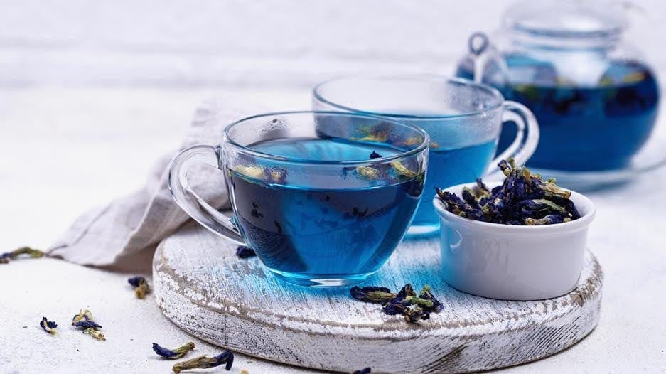 Butterfly pea provides a naturally jewel-toned color for fall trend creations