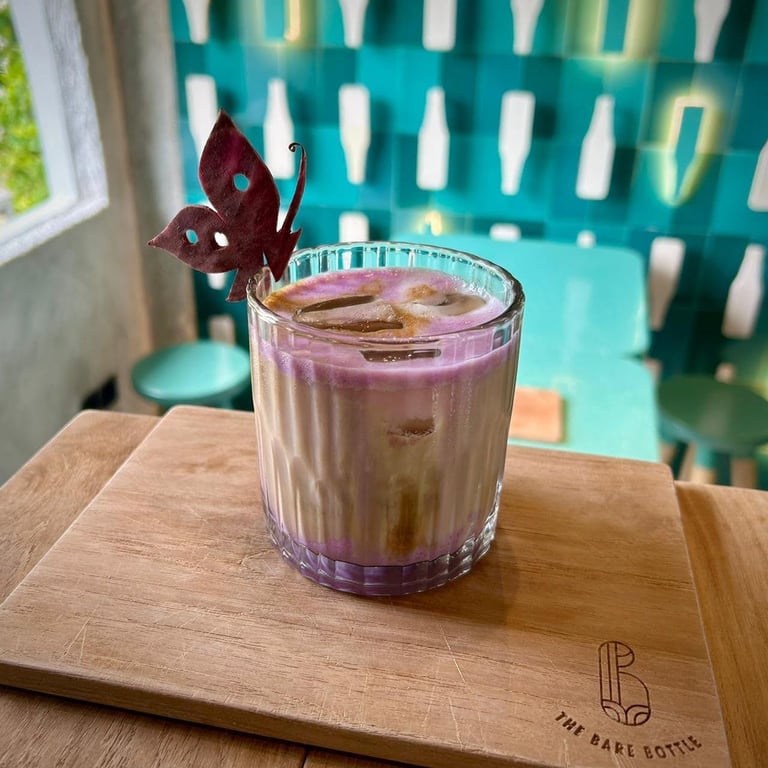 Ube latte