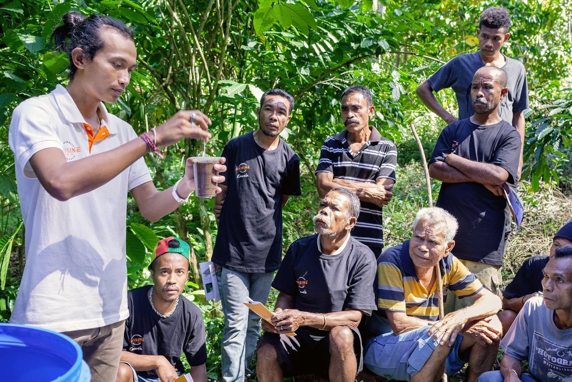 Vanilla farmer training conducted by ORIGINE