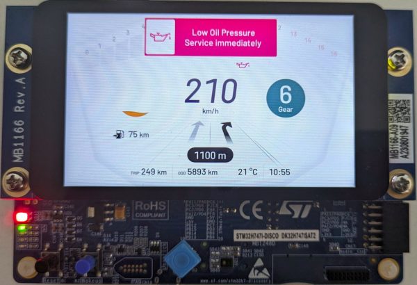 Ultralite Motorcycle Instrument Cluster Demo