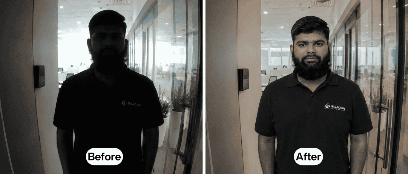 Smart Doorbell and IoT Cameras Under Backlight Conditions