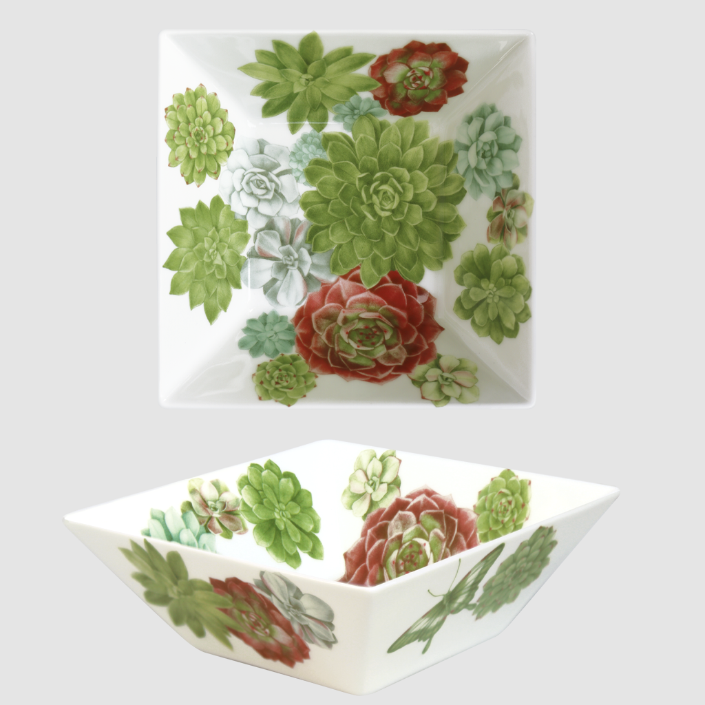 Desert Rose Collection - Ciotola Quadrata Media