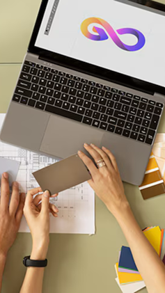 Orange branding materials