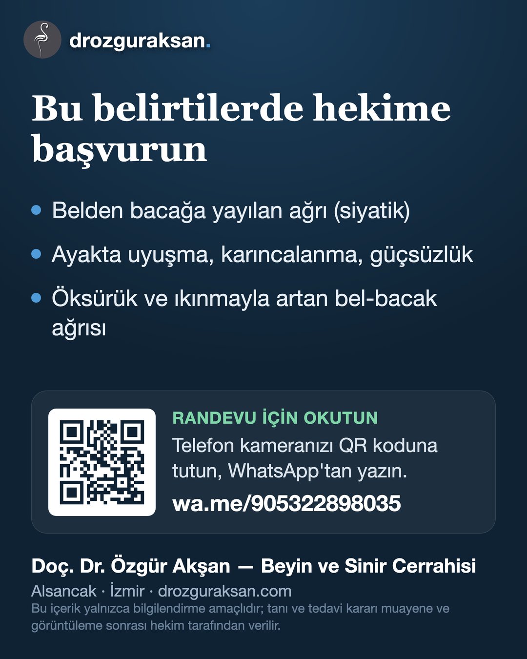 Bel Fıtığı: Belirtiler, Tanı ve Tedavi Yolları — görsel özet kartı 6
