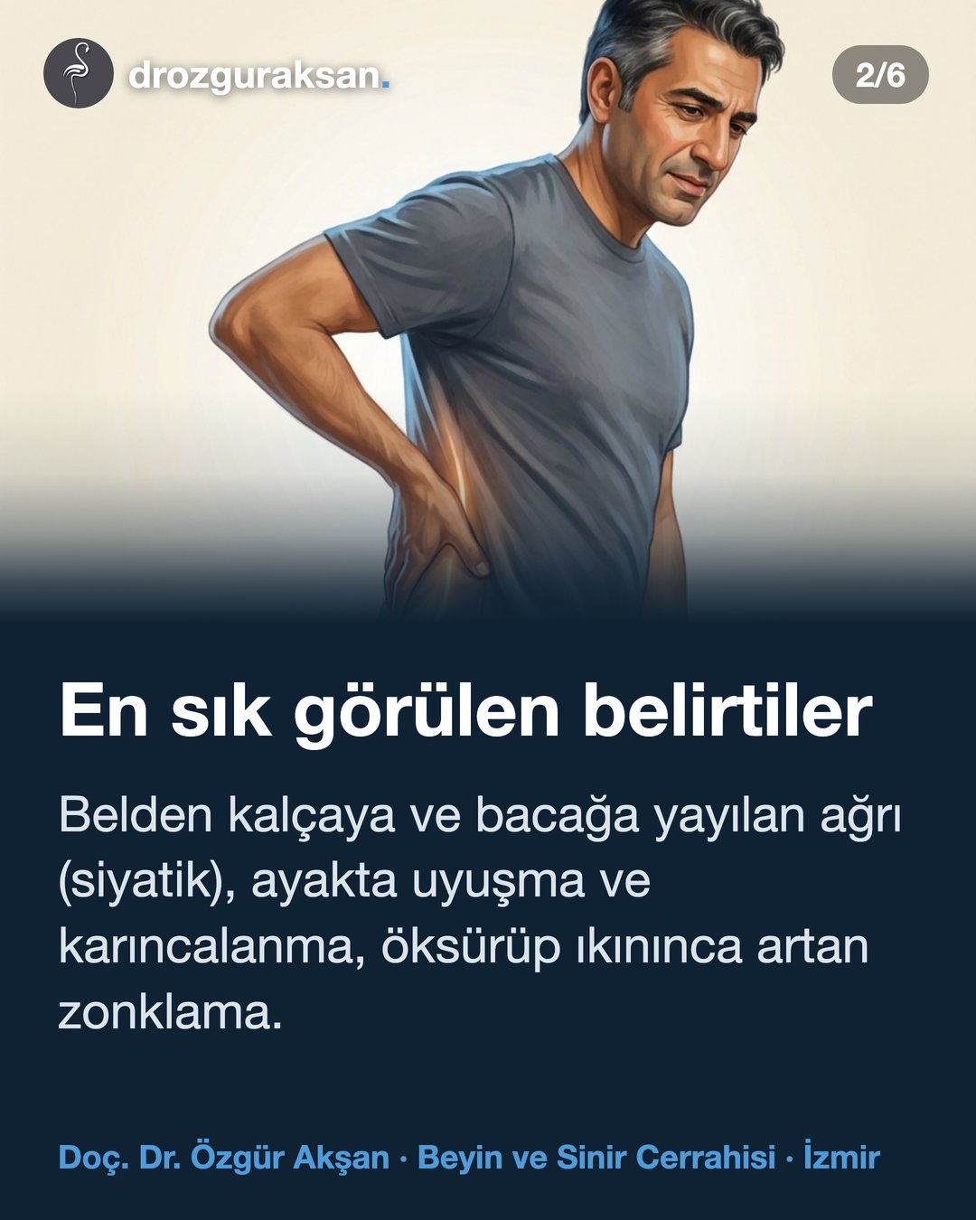 Bel Fıtığı: Belirtiler, Tanı ve Tedavi Yolları — görsel özet kartı 2