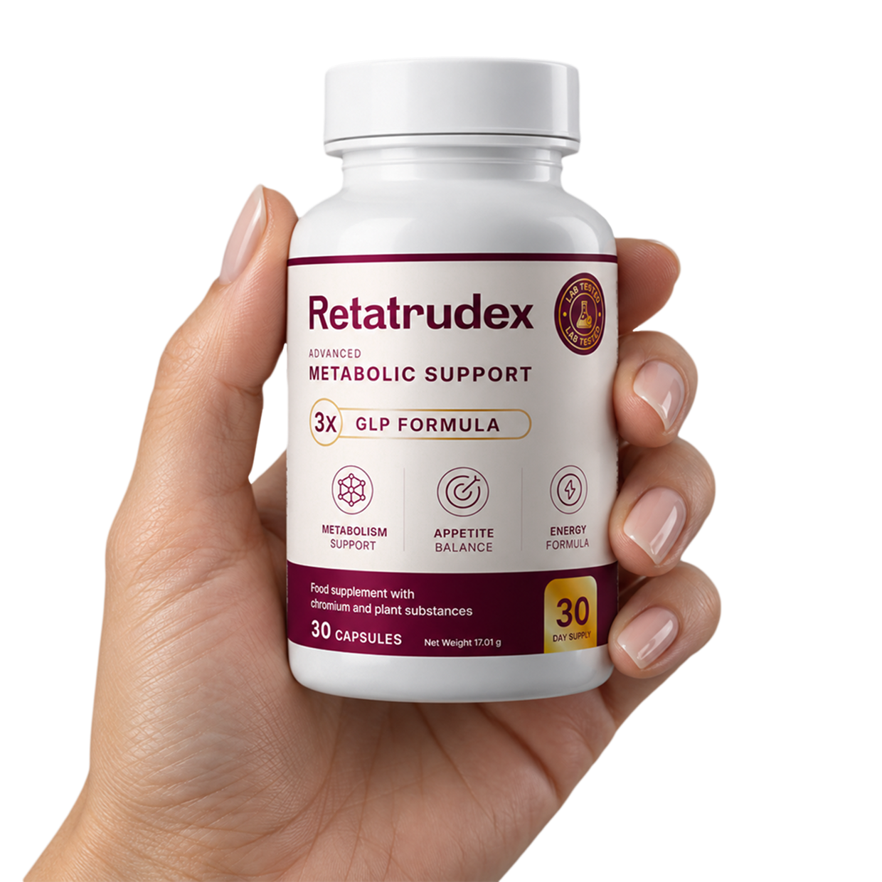 Retatrudex product ingredients banner