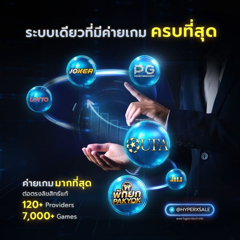 ระบบเดียวที่มีค่ายเกมครบที่สุด