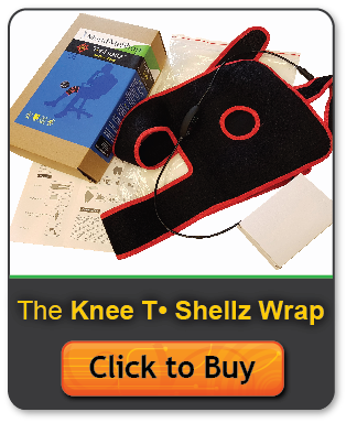 Knee Tshellz improves muscle tissue and relaxes knots in the muscle fibers