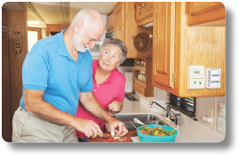 cutting veggies no elbow bursitis