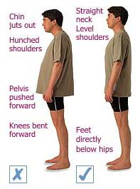 Stand tall to prevent injury to your body.