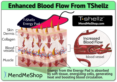 TShellz heat blood flow muscle repair
